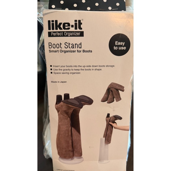 Like-it Other - Like-it Perfect Organizer Boot Stand Smart Storage White Made in Japan NIB